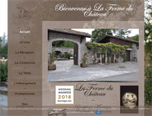 Tablet Screenshot of lafermeduchateau.com